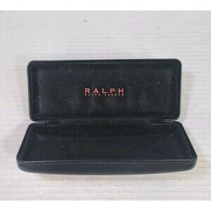 Polo Ralph Lauren Glasses Case Black Hard Clamshell Eyeglass Sunglasses Storage